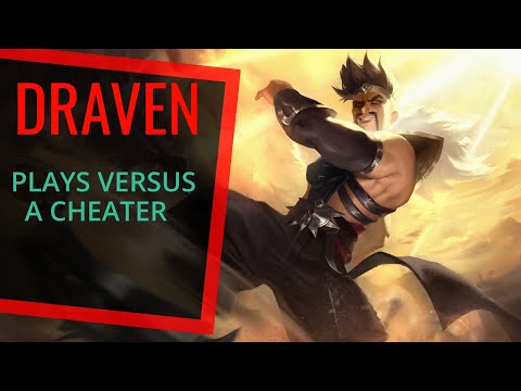 DRAVEN PLAYS VERSUS A CHEATER!!! •PLATINUM ELO• Best Draven World - Vincent´s Draven