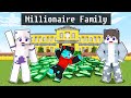 Adopted By MILLIONAIRE FAMILY In Minecraft