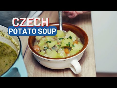 Czech Potato Soup (Bramboracka)