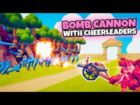 BOMB CANNON WITH CHEERLEADERS VS EVERY FACTION | TABS UPDATE GAMEPLAY