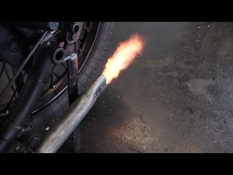 FN 67A 1926 500cc 1 cyl ohv -  running - exchaust flames