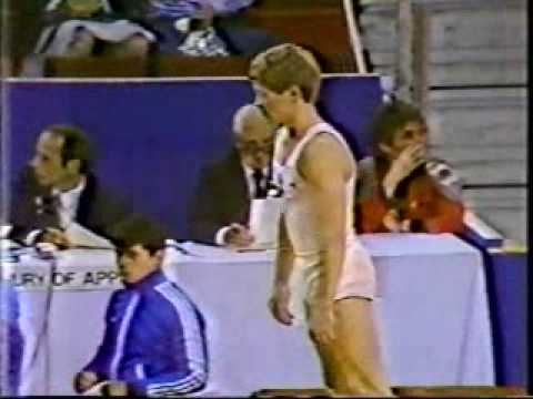 1983 University Games gymnastics Yuri Korolev vault
