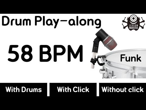 Drum Play-along - Funk 58BPM