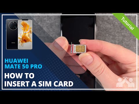 HUAWEI Mate 50 Pro - How to insert a SIM card • 📲 • 📶 • ✅ • | Tutorial