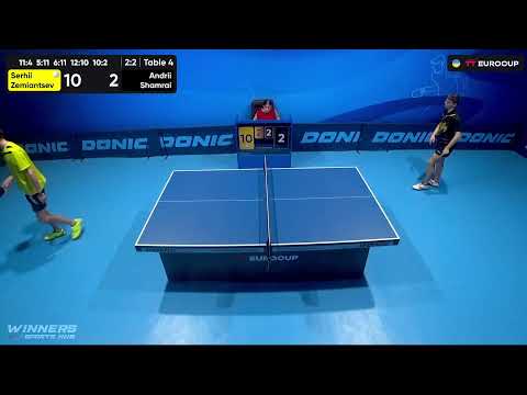 18:25 Serhii Zemiantsev - Andrii Shamrai 28.07.2023 TT Euro.Cup Ukraine Star. TABLE 4