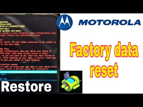 factory data reset , motorola phone restore kaise kare / erase all data