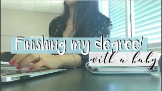 Day in the Life of a Pre-Service Teacher | Studying with a baby!