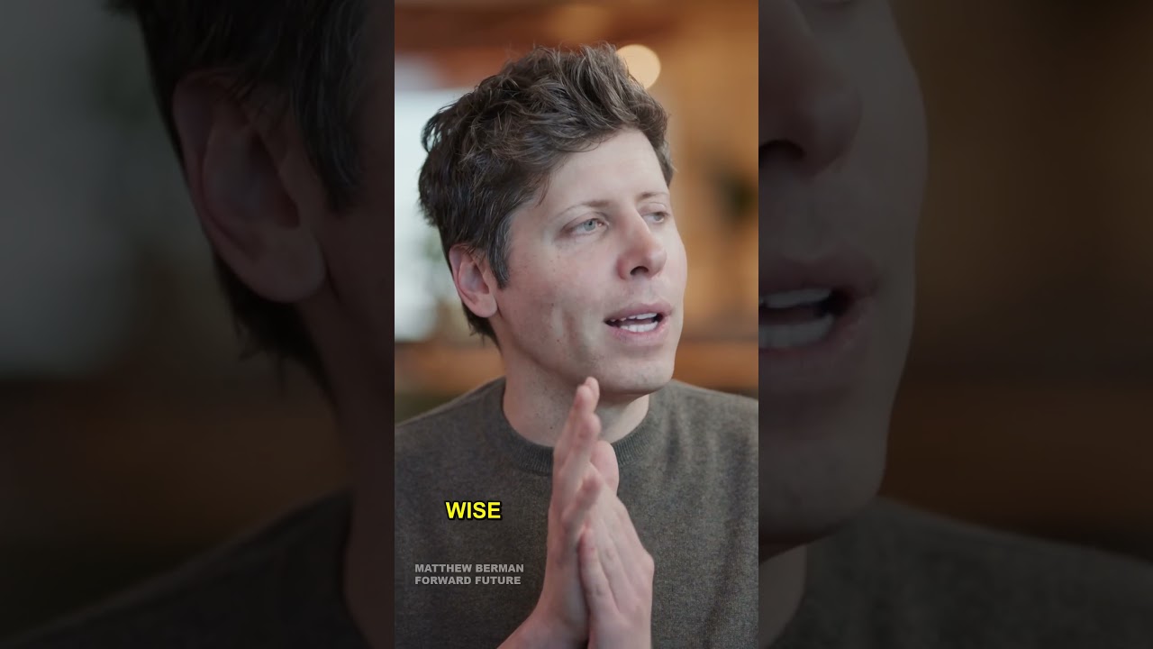 Sam Altman on Why Your Most Important Advice Should Come From People