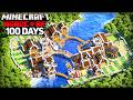 I Survived 100 Days Building A MEDIEVAL CITY In Minecraft Hardcore