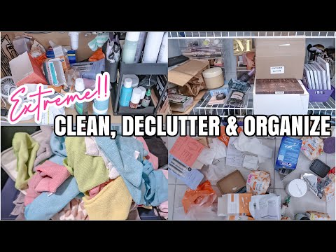 EXTREME CLEAN DECLUTTER AND ORGANIZE | MESSY HOUSE CLEAN WITH ME 2026 | REAL LIFE MESS