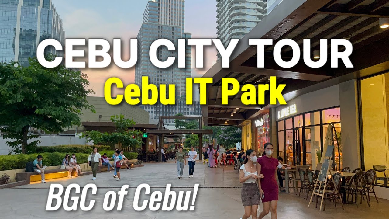 Embark on an immersive walking tour through Cebu IT Park.