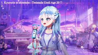 Kobo Sings Twintails Until Age 20♡ (ツインテールは20歳まで♡) - Kyururin te shitemite 【Kobo MINI KARAOKE】