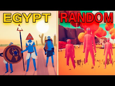 RANDOM WEAPON TEAM VS EGYPT TEAM | TABS - Totally Accurate Battle Simulator