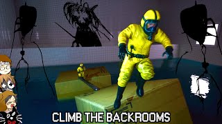 【4人実況】人間が一度は見たことのある場所で「ひたすら死に続ける」高難易度ゲーム『 Climb The Backrooms 』