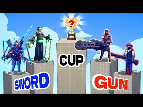 SUPER TOURNAMENT of ALL SWORD vs ALL GUN UNITS | TABS - Totally Accurate Battle Simulator