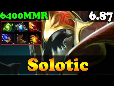 Dota 2 - Patch 6.87 - Solotic 6400 MMR Plays Nyx Assassin - Ranked Match Gameplay!