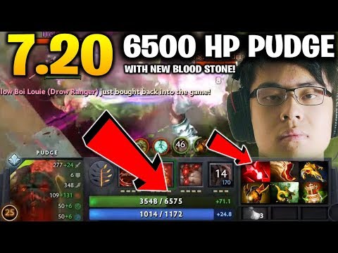 ANA SUPER TANKY PUDGE WITH NEW BLOODSTONE IN DOTA 7.20