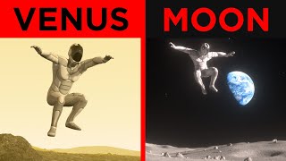 🪐 JUMP on other PLANETS 🡆 3D Comparison