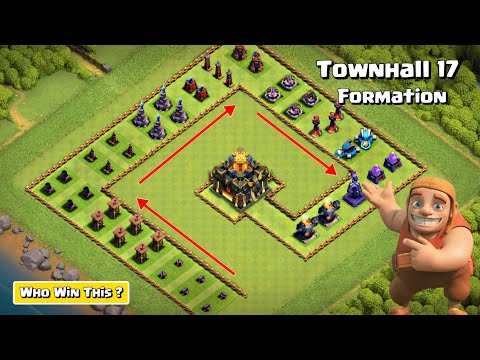 Townhall 17 Formation vs Level 1 Troops | clash of clans