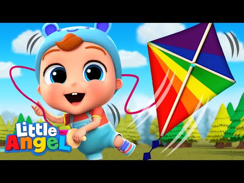 This Is The Way We Fly A Kite | Little Angel Kids Songs & Nursery Rhymes