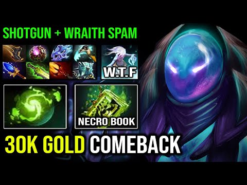 WTF 30K Gold Comeback 1200 GPM Book of the Dead Arc Warden Nonstop Shotgun + Spark Wraith Spam DotA
