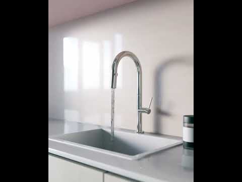 kielle Oudee - Dřezová baterie s výsuvnou sprškou, chrom 10502110