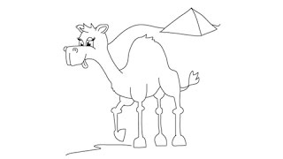 How to draw a Camel - Easy step-by-step drawing lessons for kids