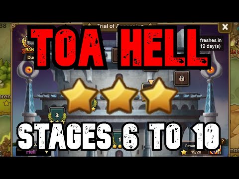 TOA HELL STAGES 6 TO 10 - 3 STARS GUIDE * MAY/JUNE 2022 (SYLVIA, LUCIFER, ASIMA, ONYX, ATH'TAROS)