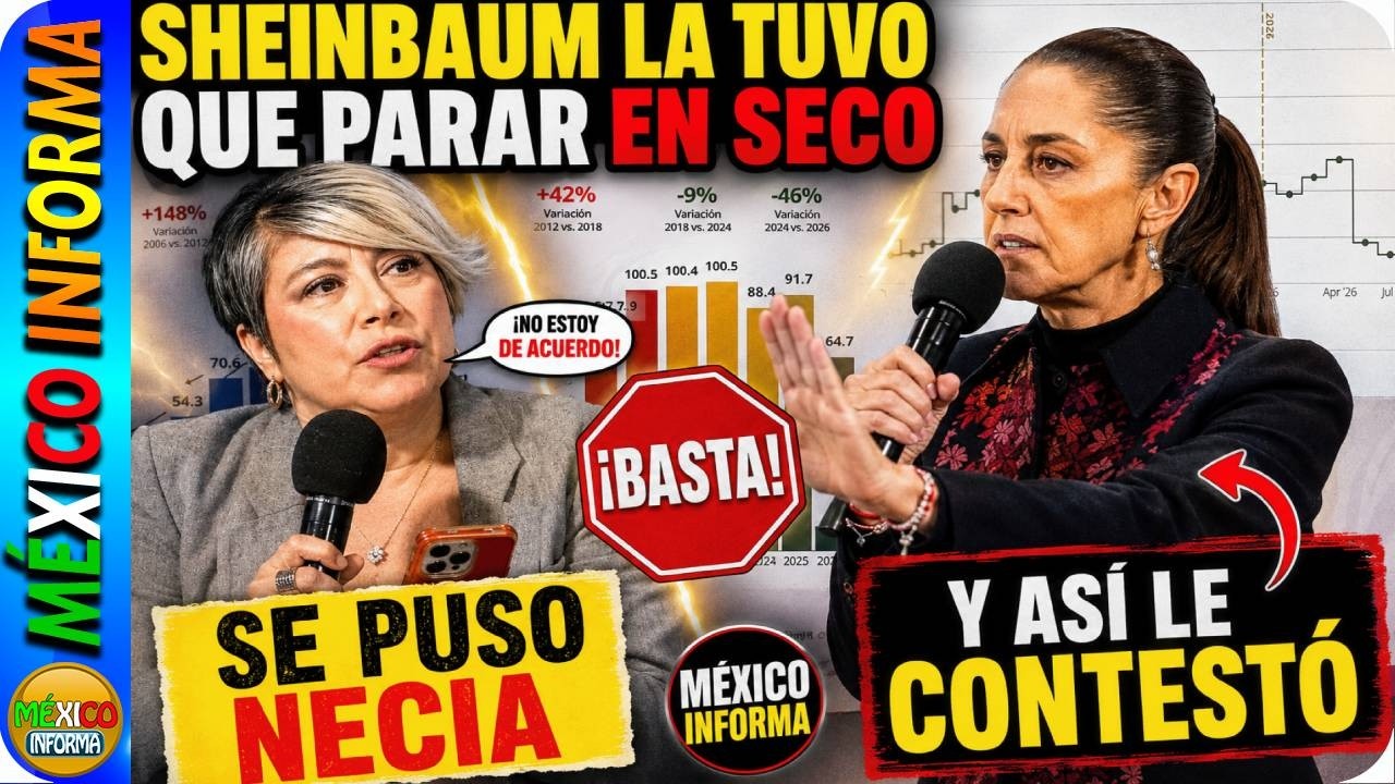 REPORTERA SE PUSO NECIA Y SHEINBAUM LA TUVO QUE PARAR EN SECO. MIRA LO QUE LE MOSTRÓ.