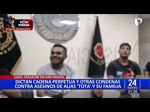 Sentencian a cadena perpetua a sicarios que mataron de 57 balazos a familia en San Miguel