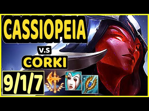 CARZZY (CASSIOPEIA) vs CORKI - 9/1/7 KDA MID CHALLENGER GAMEPLAY - EUW