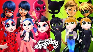 Angela vs miraculous ladybug character🐞#mytalkingangela2 #miraculous