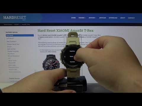 How to Hard Reset in XIAOMI Amazfit T-Rex – Erase Data / Remove Bluetooth Connection