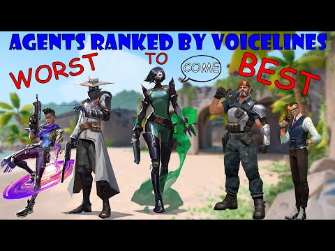 Which Valorant Agent Has The Best Voice Lines? | Best to Worst TIER LIST