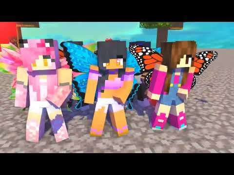 MONSTER SCHOOL:SIMPLE DIMPLE BUTTERFLY APHMAU FRIENDS FAMILY - MINECRAFT ANIMATION