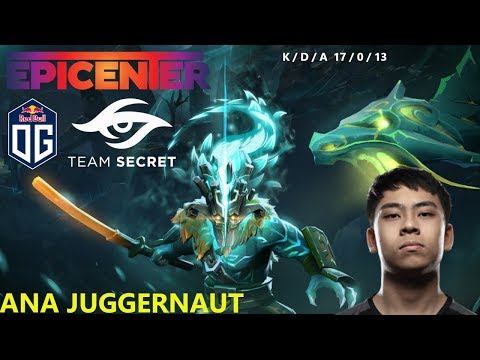 OG Ana Juggernaut prespective  EPICENTER moscow Major 2019 OG vs secret Game 2 Lower Bracket R2 Bo3