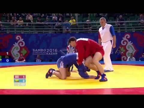 NIKO KUTSIA (GEO) vs VALDAS KANAPECKAS (LTU) European Sambo Chempionships Kazan 2016