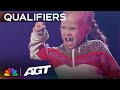 7-year-old Eseniia Mikheeva brings an ELECTRIFYING dance performance! | Qualifiers | AGT 2023