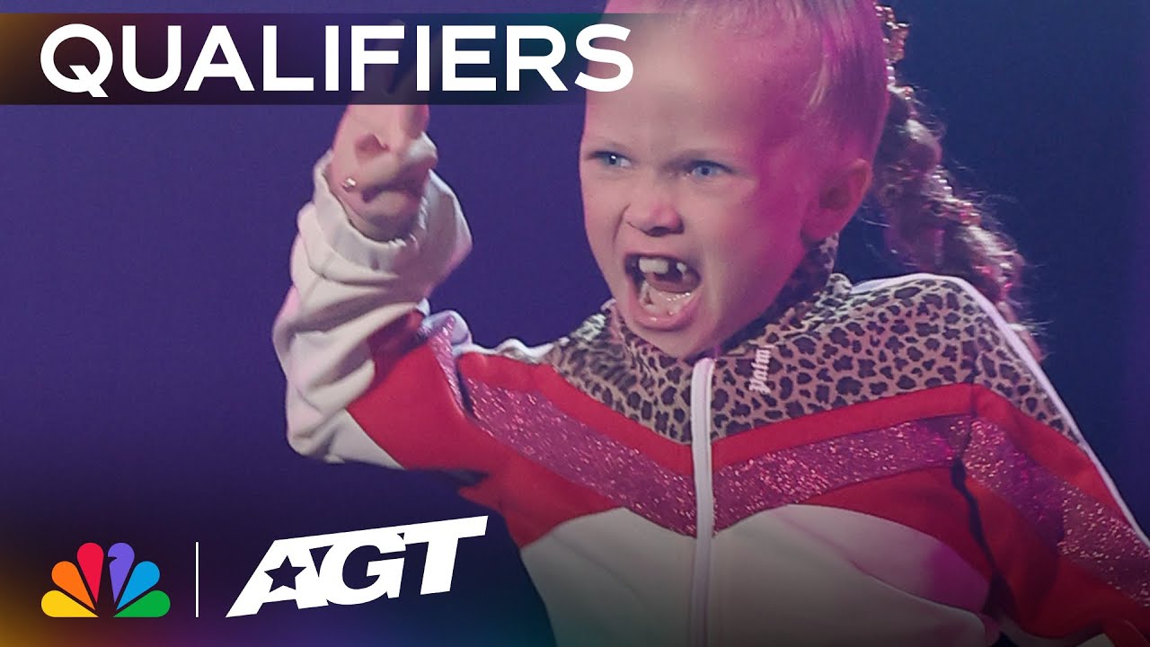 7-year-old Eseniia Mikheeva brings an ELECTRIFYING dance performance! | Qualifiers | AGT 2023