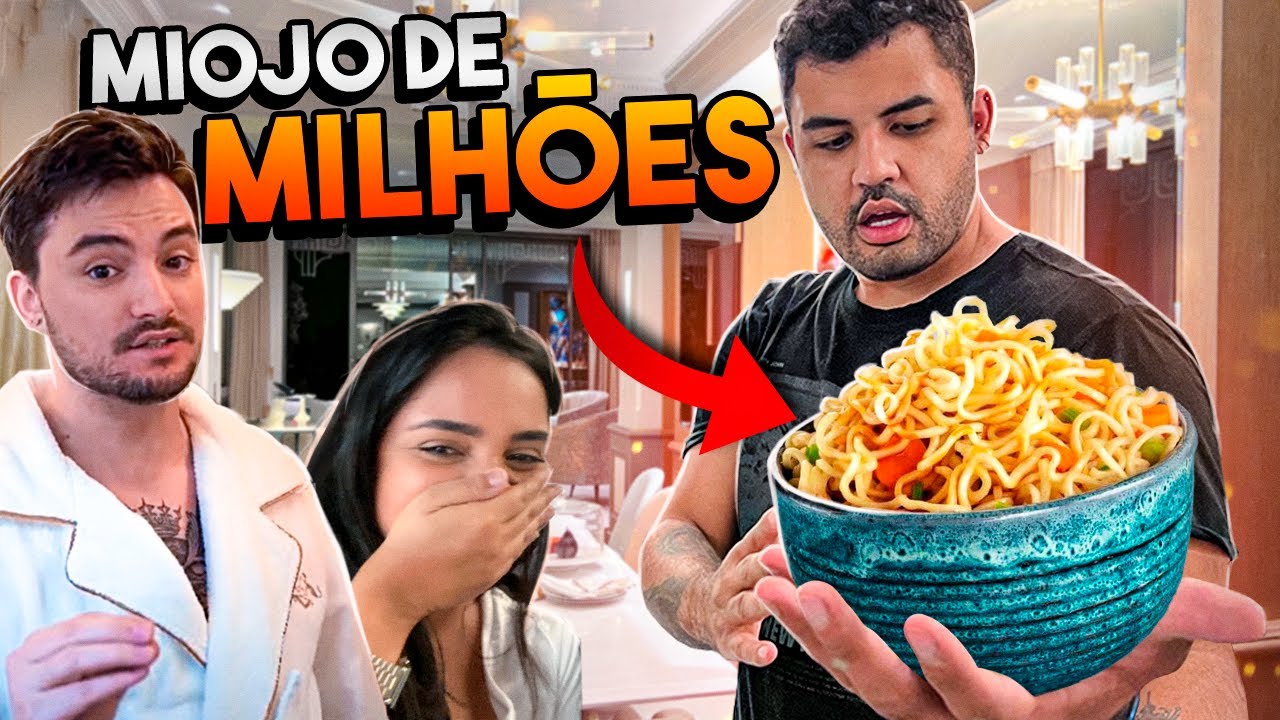 FIZ MIOJO NA SUÍTE DE 125 MIL REAIS DO FELIPE NETO