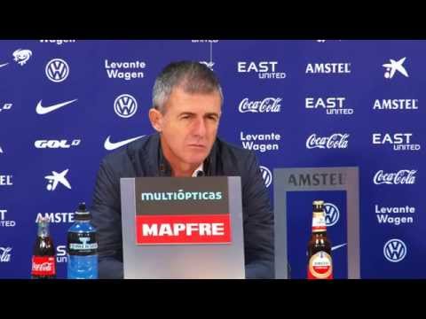 Rueda de prensa de Lucas Alcaraz previa al encuentro ante el RCD Espanyol