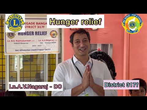 Lions District 317F Mega Hunger Relief Food Distribution