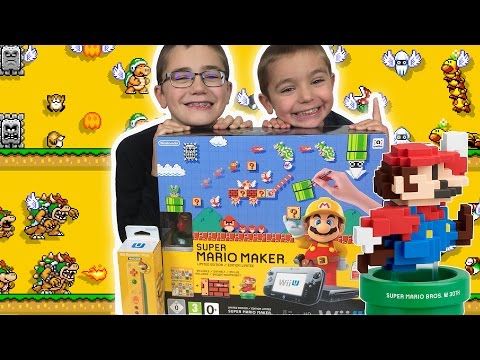 Unboxing/déballage Console Nintendo Wii U Super Mario Maker - premium pack édition limitée + Amiibo