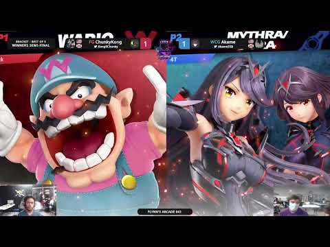 Flynn's Arcade 041 Winners Semis - Chunky Kong (ROB,Wario) Vs. Akame (Pyra Mythra) SSBU ULTIMATE