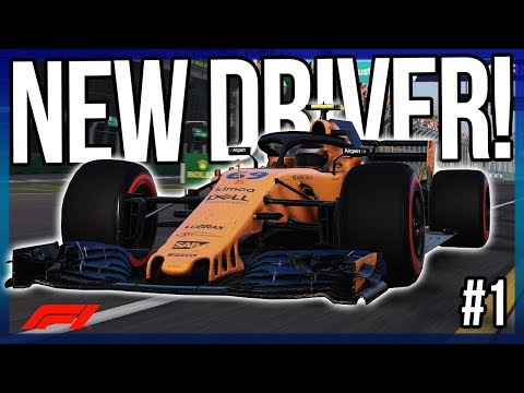 F1 2018 Career Mode | Mclarens New Driver! #1