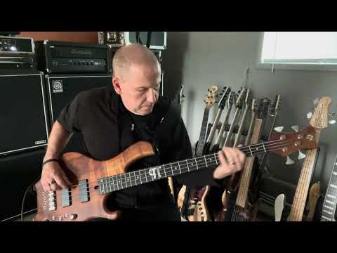 Maruszczyk PI Frog Wojtek Pilichowski Signature 4-String Bass (2023) - Koa w/gig bag image 9