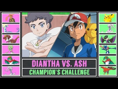 Ash vs. Diantha (Pokémon Sun/Moon) - Champion's Challenge