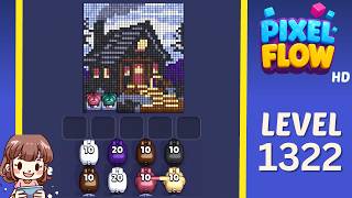 Pixel Flow Level 1322 Solution Walkthrough