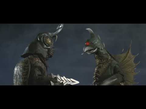 Megalon and Gigan highfive