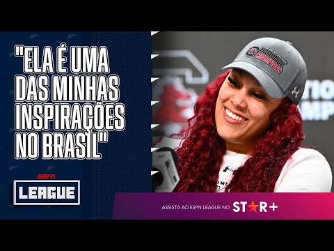 KAMILLA CARDOSO EXCLUSIVO! Brasileira celebra protagonismo no basquete universitário dos EUA